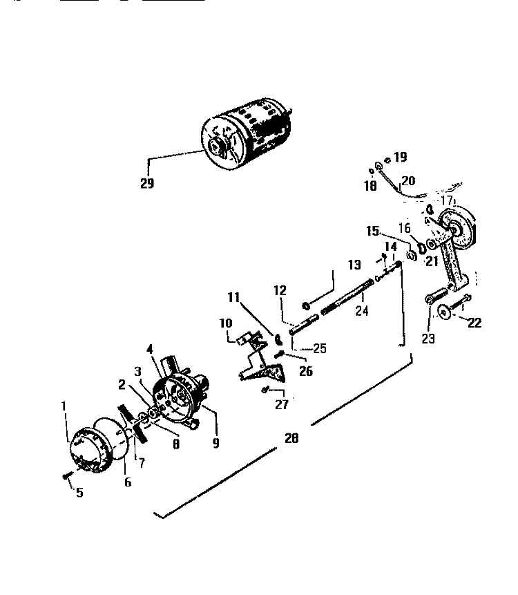 PUMP & MOTOR PARTS Diagram and Parts List for LT800JXF1  Frigidaire Washer