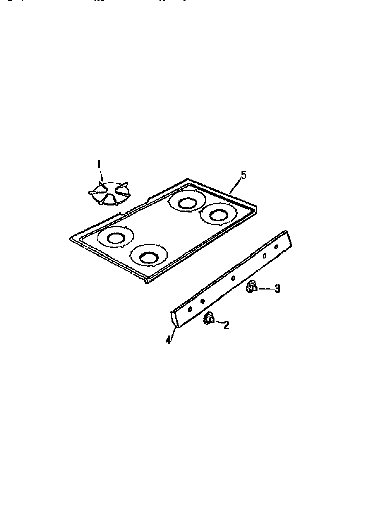 TOP, CONTROL PANEL Diagram and Parts List for GF600HXW1  Frigidaire Wall Oven