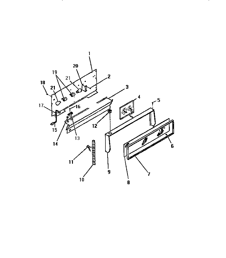 CONSOLE Diagram and Parts List for GC34BCL1  Frigidaire Range