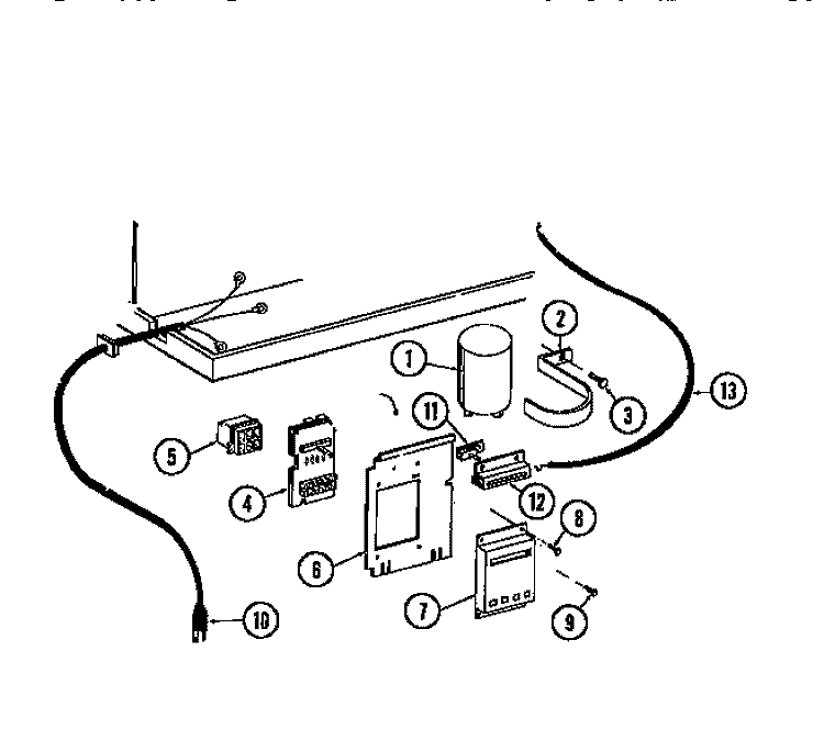 ELECTRICAL PARTS Diagram and Parts List for A08LH5E2  Frigidaire Air Conditioner