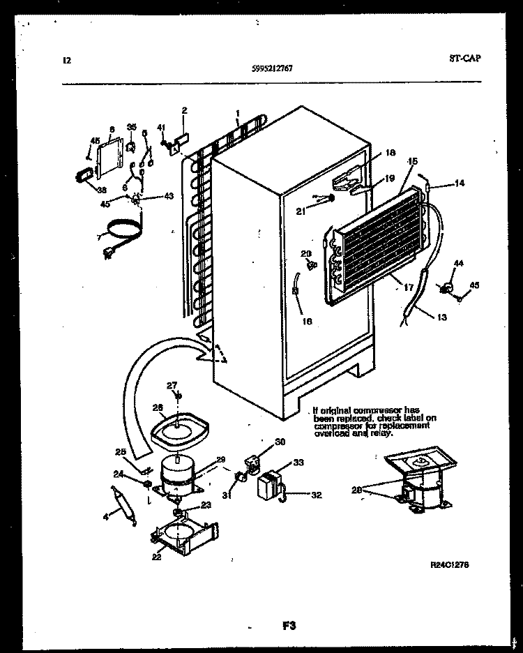 SYSTEM AND AUTOMATIC DEFROST PARTS Diagram and Parts List for RT21F9DX3B  Gibson Refrigerator