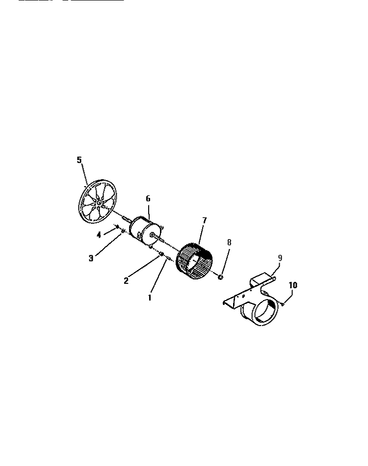 AIR HANDLING PARTS Diagram and Parts List for MH108A1UA  Kelvinator Air Conditioner