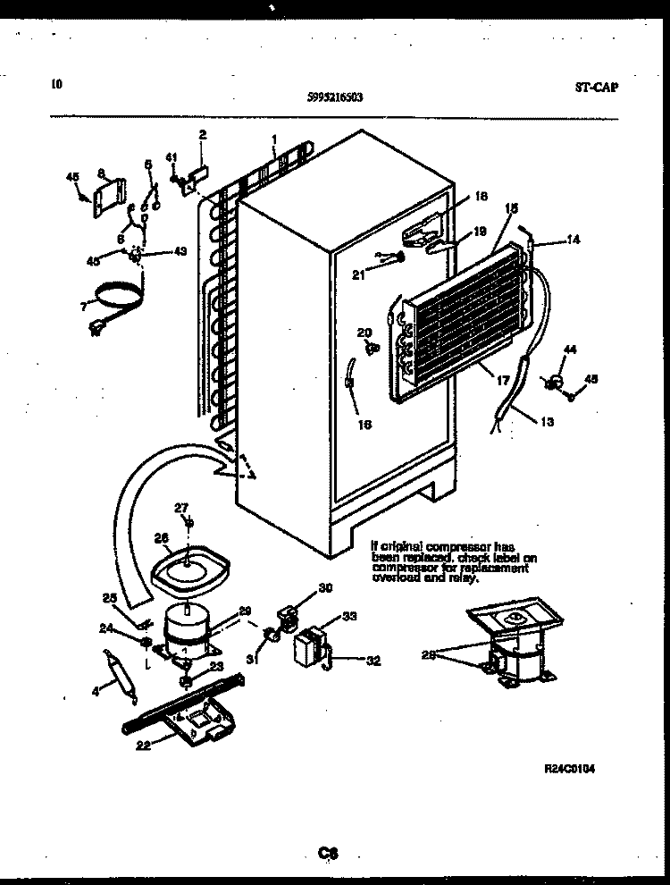 SYSTEM AND AUTOMATIC DEFROST PARTS Diagram and Parts List for RT15F3WX4B  Gibson Refrigerator
