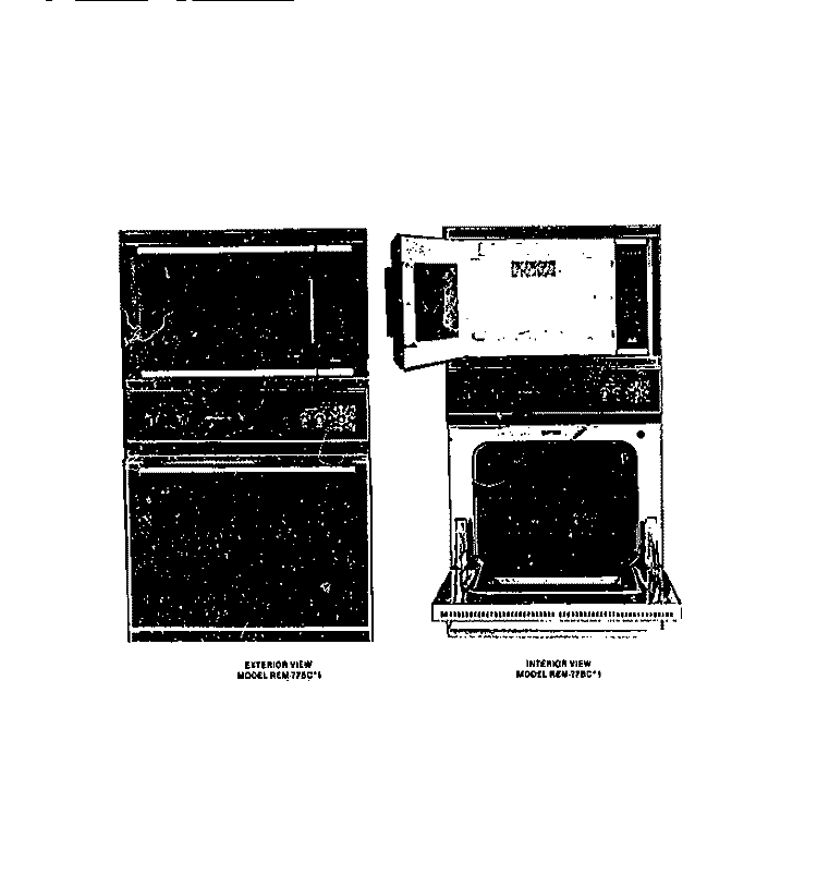 COVER Diagram and Parts List for REM77BCB1  Frigidaire Microwave Oven Combo
