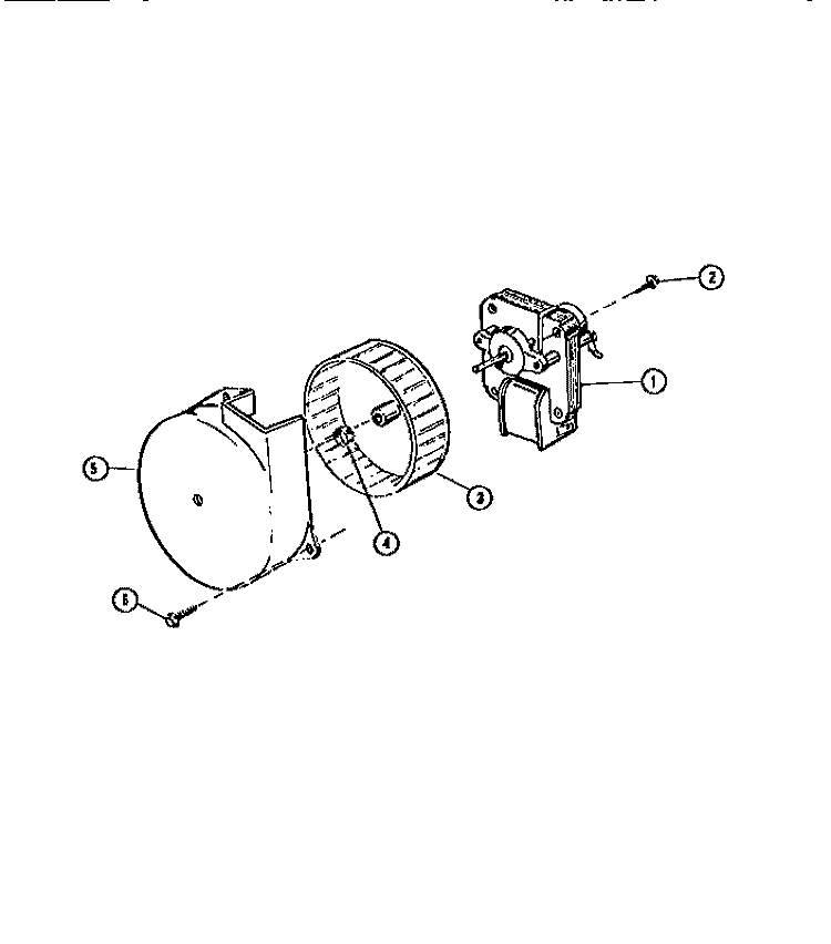 POWER DRY MOTOR Diagram and Parts List for SU24P3WTLA  Gibson Dishwasher