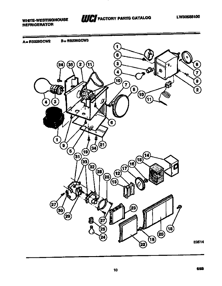 REFRIGERATOR CONTROL ASSEMBLY, DAMP Diagram and Parts List for RS228GCD2  Frigidaire Refrigerator
