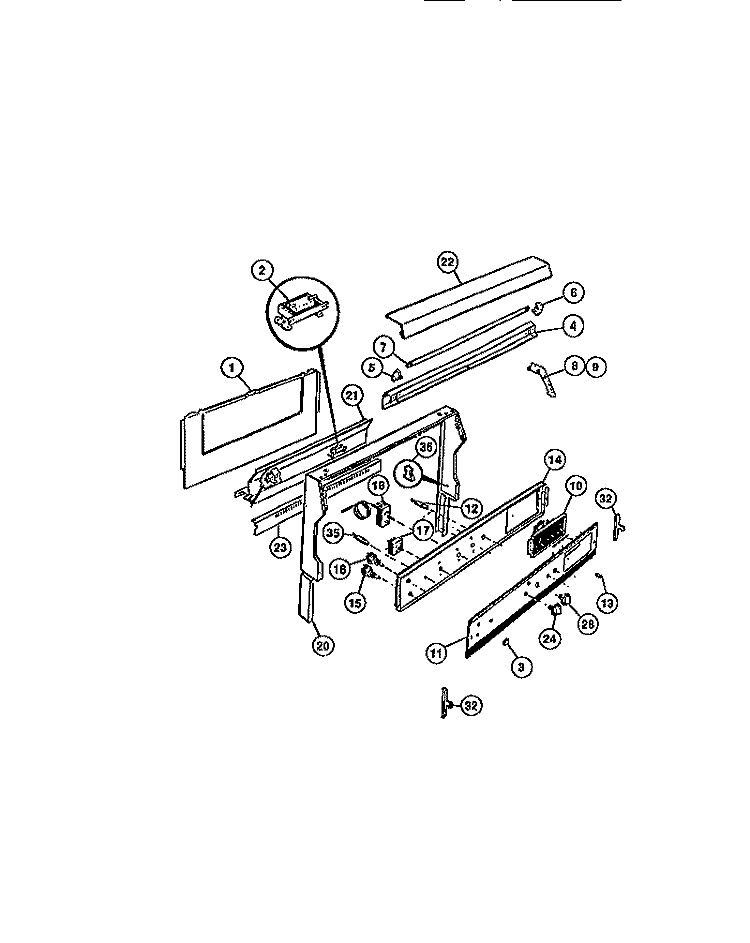 BACKGUARD Diagram and Parts List for CGC4S8DXC  Gibson Range