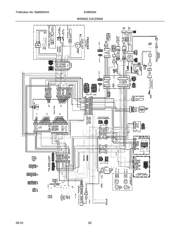 WIRING DIAGRAM Diagram and Parts List for EI28BS56IB1  Electrolux Refrigerator