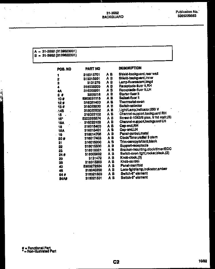 UPPER OVEN DOOR PARTS Diagram and Parts List for 73-3751-23-02  Tappan Range