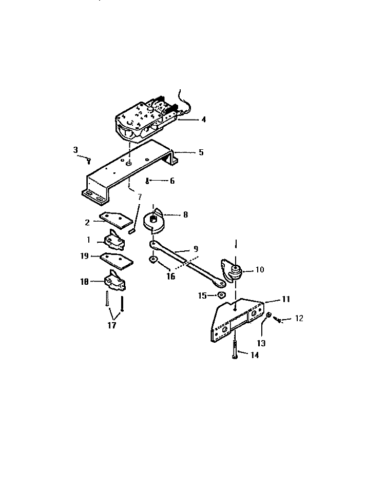 LATCH ASSEMBLY Diagram and Parts List for REP309CW0  Kelvinator Range