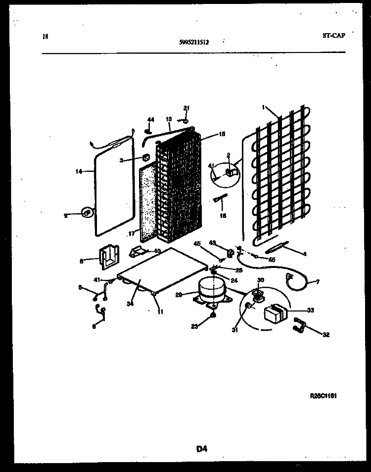 SYSTEM AND AUTOMATIC DEFROST PARTS Diagram and Parts List for RS22F9YX1A  Gibson Refrigerator