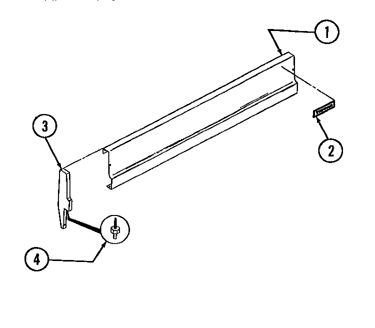 BACKGUARD Diagram and Parts List for 37-1272-23-01  Tappan Range