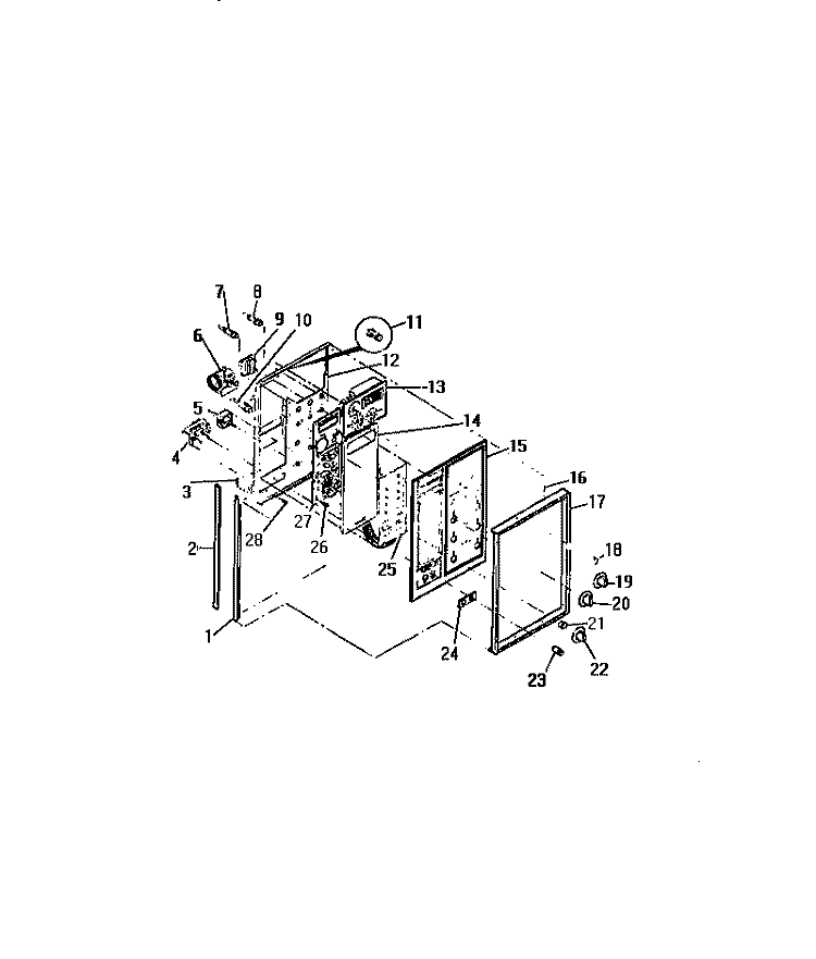 CONTROL PANEL, COOK - MASTER, SWITCHE Diagram and Parts List for REM638ML7  Frigidaire Range