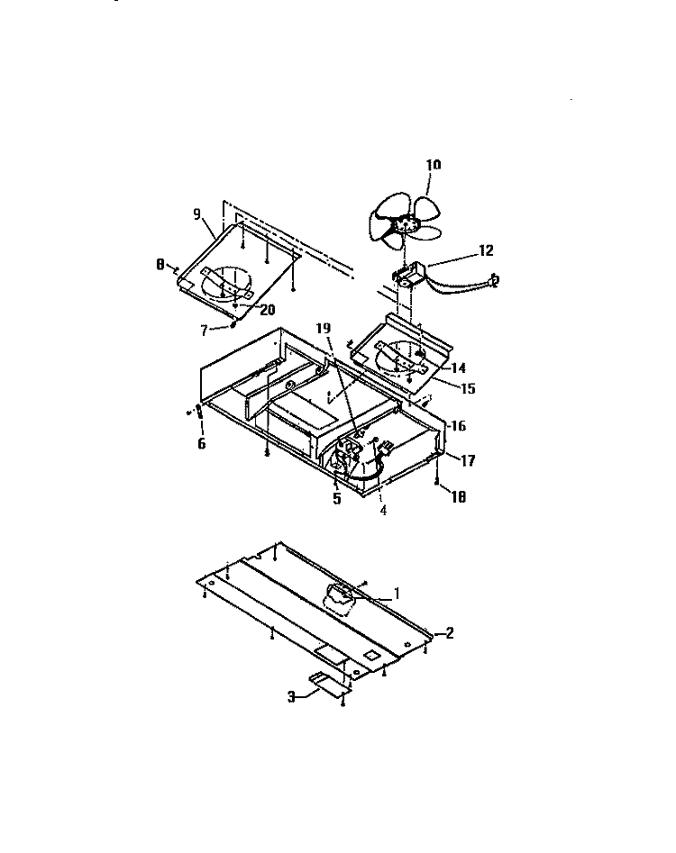 VENT HOOD CONTROLS Diagram and Parts List for GC932EXF6  Frigidaire Microwave Oven Combo