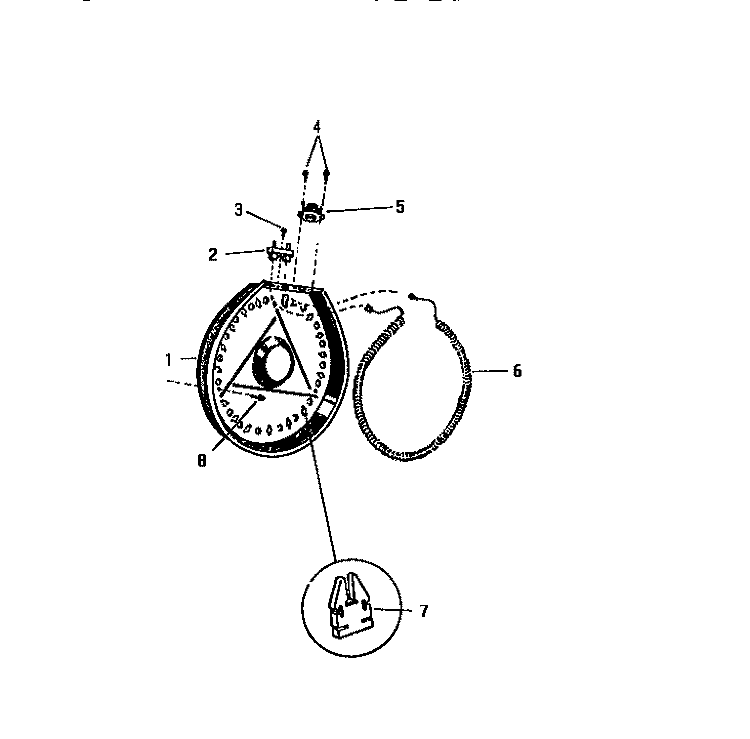 HEATER HOUSING Diagram and Parts List for DE400JDH1  Frigidaire Dryer