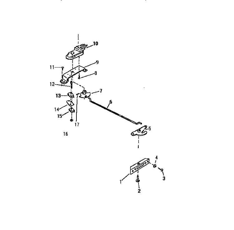 DOOR LATCH ASSEMBLY Diagram and Parts List for KF460GDH2  Frigidaire Range