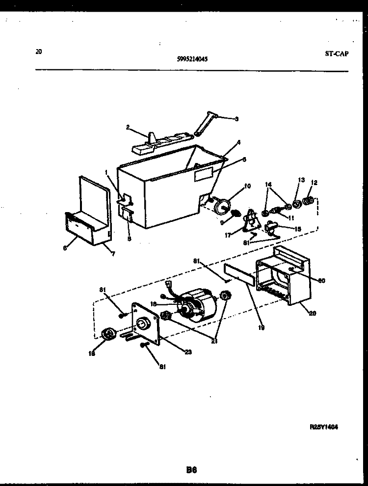 ICE DISPENSER Diagram and Parts List for RS24F9YX1C  Gibson Refrigerator