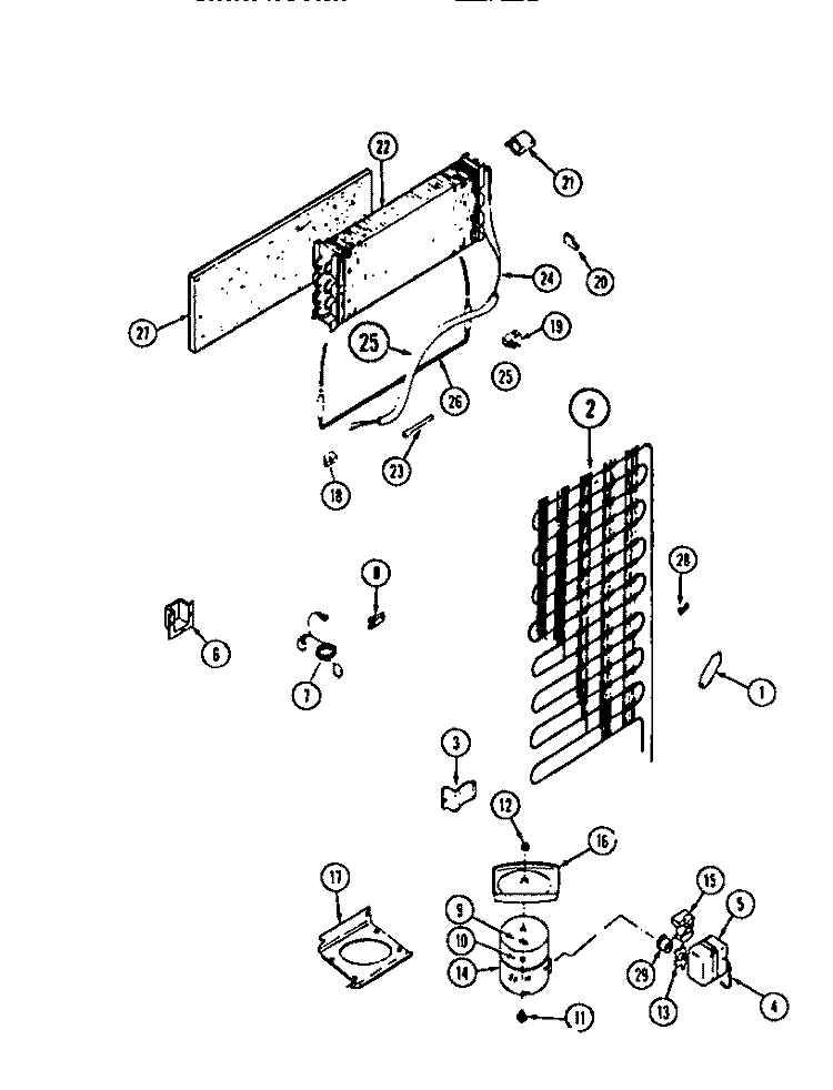 SYSTEM Diagram and Parts List for RD19F6ET3A  Gibson Refrigerator