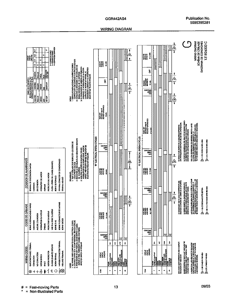 WIRING DIAGRAM Diagram and Parts List for GGR442AS4  Gibson Dryer