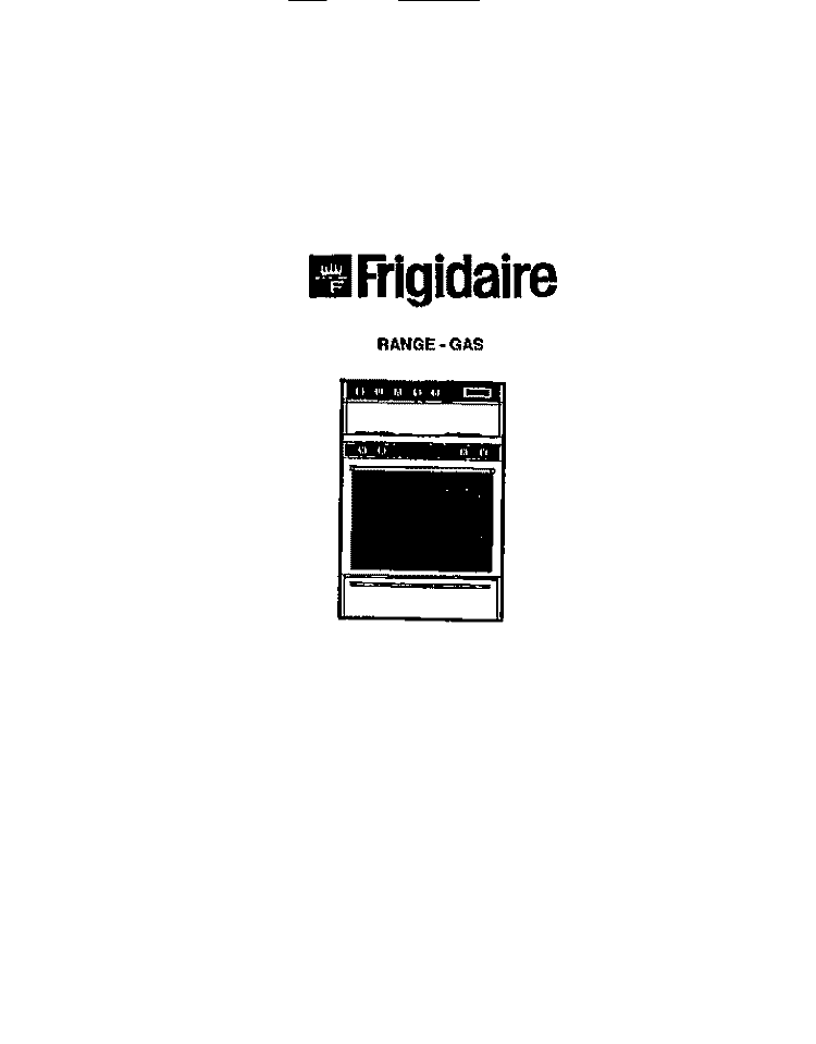 COVER Diagram and Parts List for GCG34BNL1  Frigidaire Range