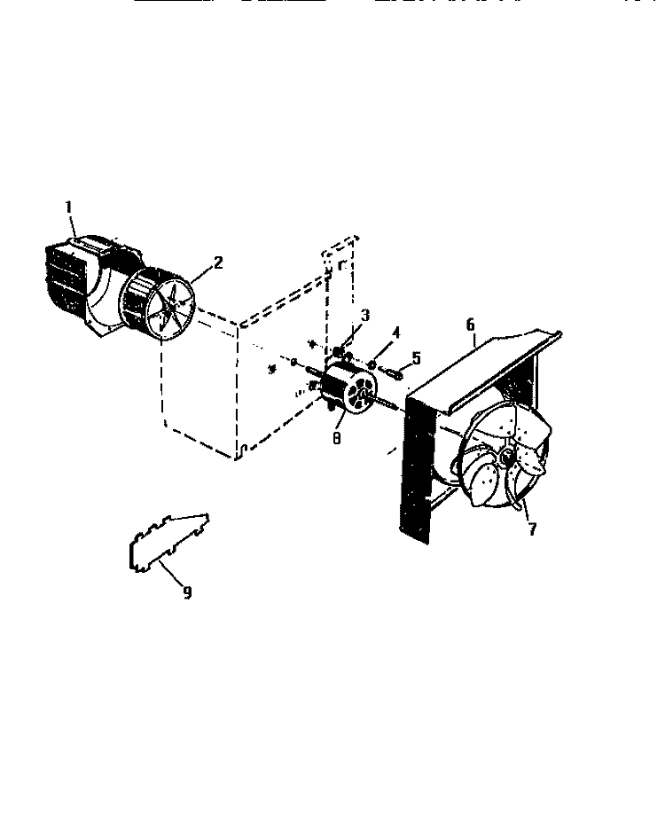 AIR HANDLING PARTS Diagram and Parts List for AS248J2K1  Frigidaire Air Conditioner