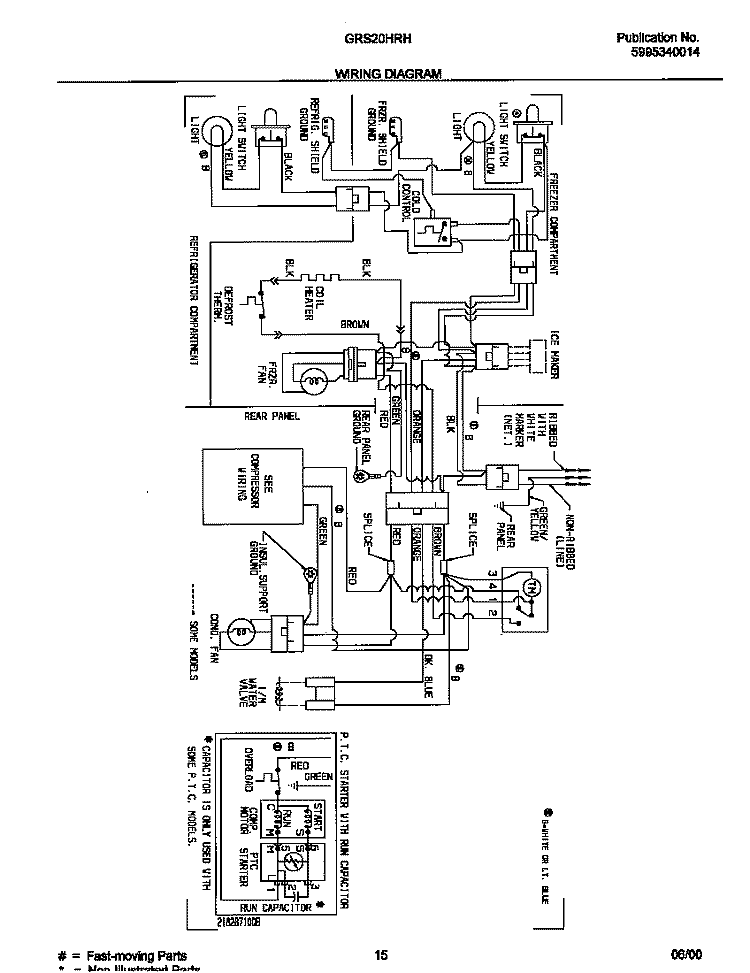 WIRING DIAGRAM Diagram and Parts List for GRS20HRHD3  Gibson Refrigerator