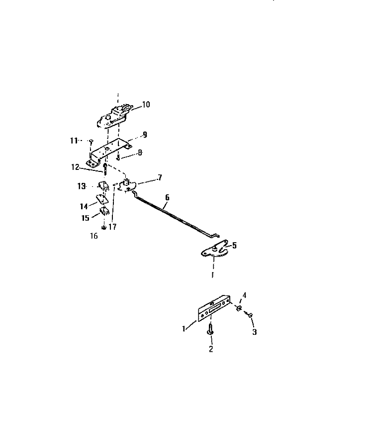 DOOR LATCH ASSEMBLY Diagram and Parts List for KF450GDF3  Frigidaire Range