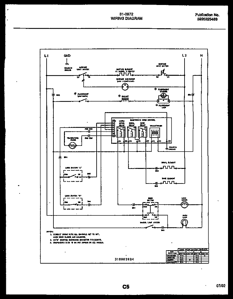COOKTOP AND DRAWER PARTS Diagram and Parts List for 31-2852-00-01  Tappan Range