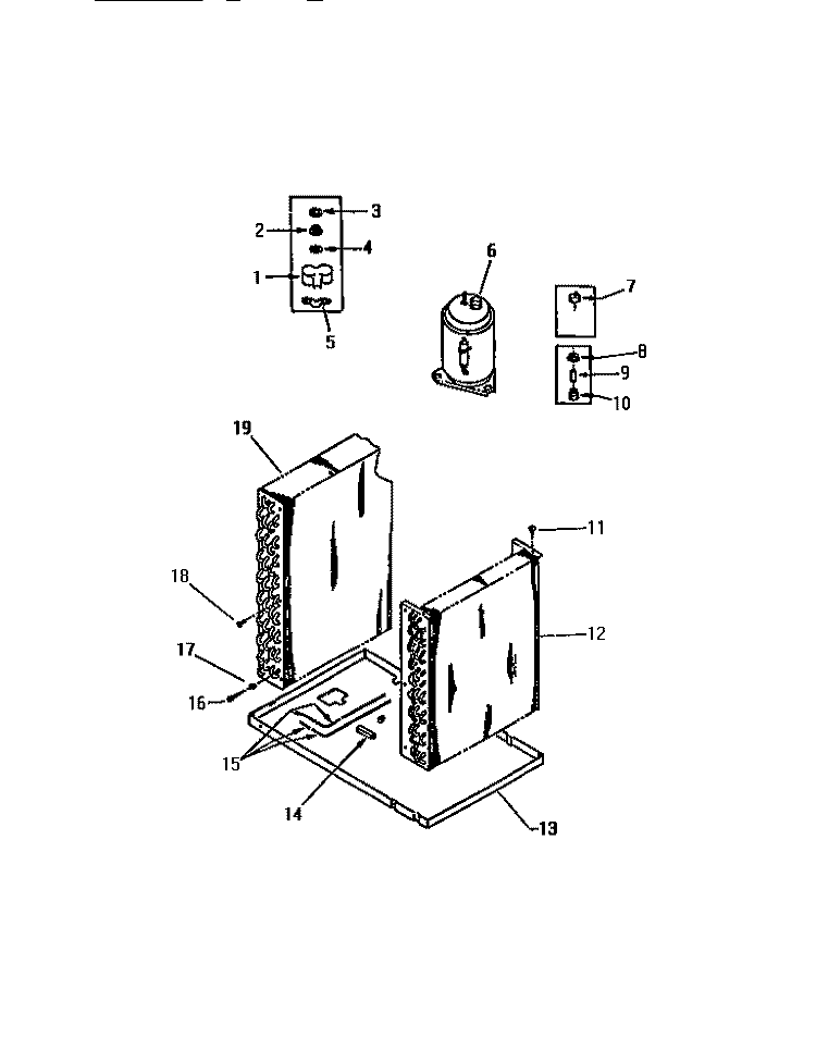 COMPRESSOR Diagram and Parts List for MH110B1UA  Kelvinator Air Conditioner