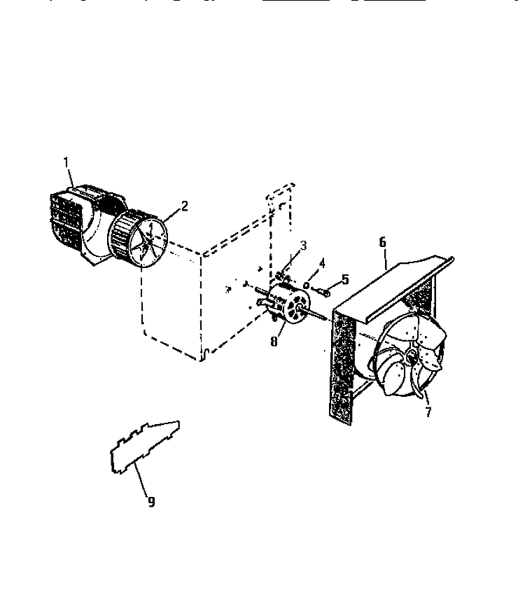 AIR HANDLING Diagram and Parts List for AS18EK2K1  Frigidaire Air Conditioner
