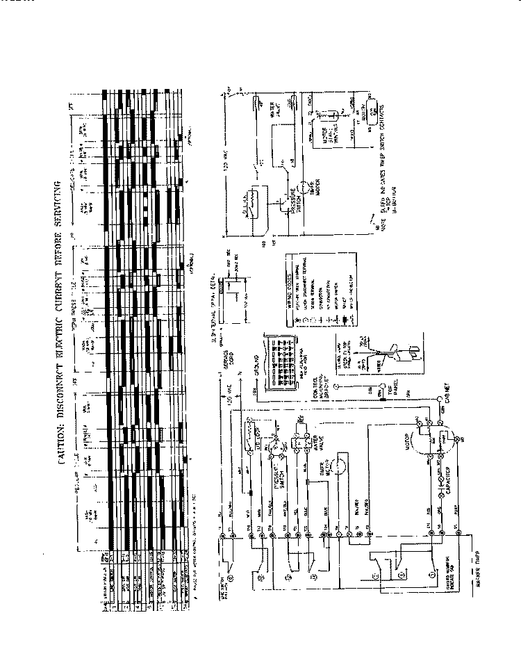 WIRING DIAGRAM Diagram and Parts List for WWX233RBS2  Frigidaire Washer