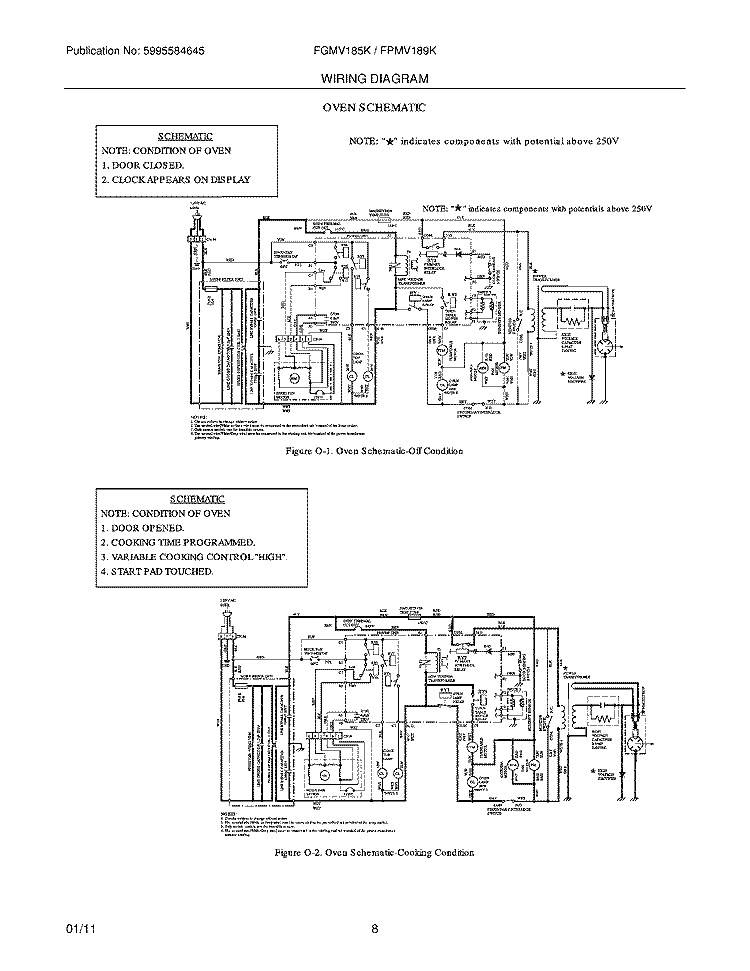 WIRING DIAGRAM Diagram and Parts List for FGMV185KWC  Frigidaire Microwave