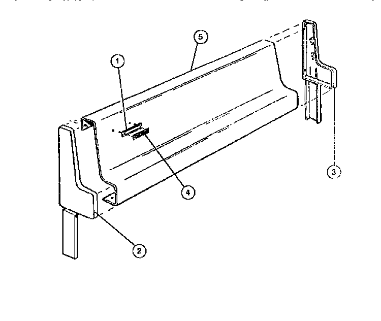 BACKGUARD Diagram and Parts List for G30NW1  Frigidaire Range