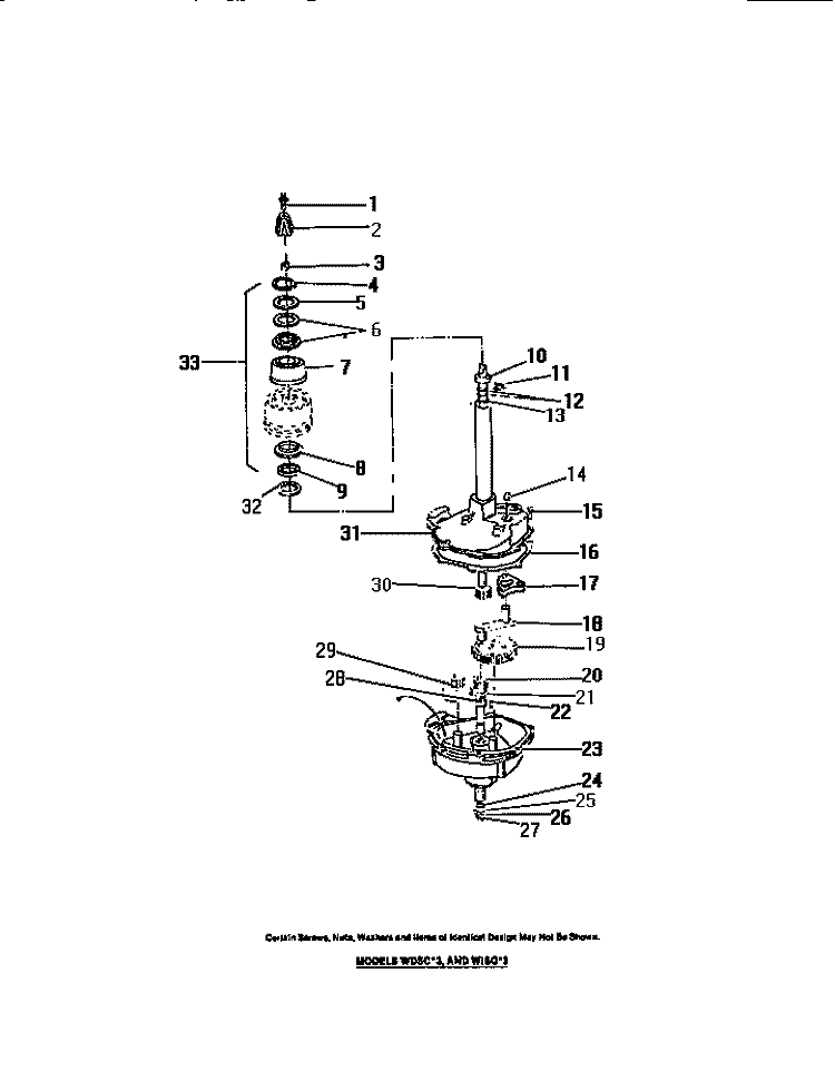 MECHANISM Diagram and Parts List for WDSCW3  Frigidaire Washer