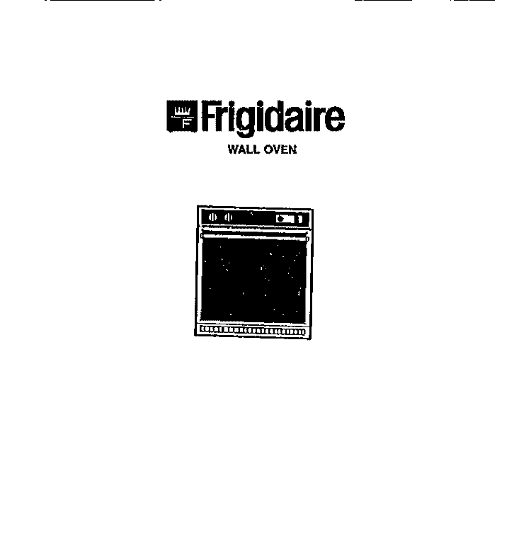 COVER Diagram and Parts List for RG73BF1  Frigidaire Wall Oven