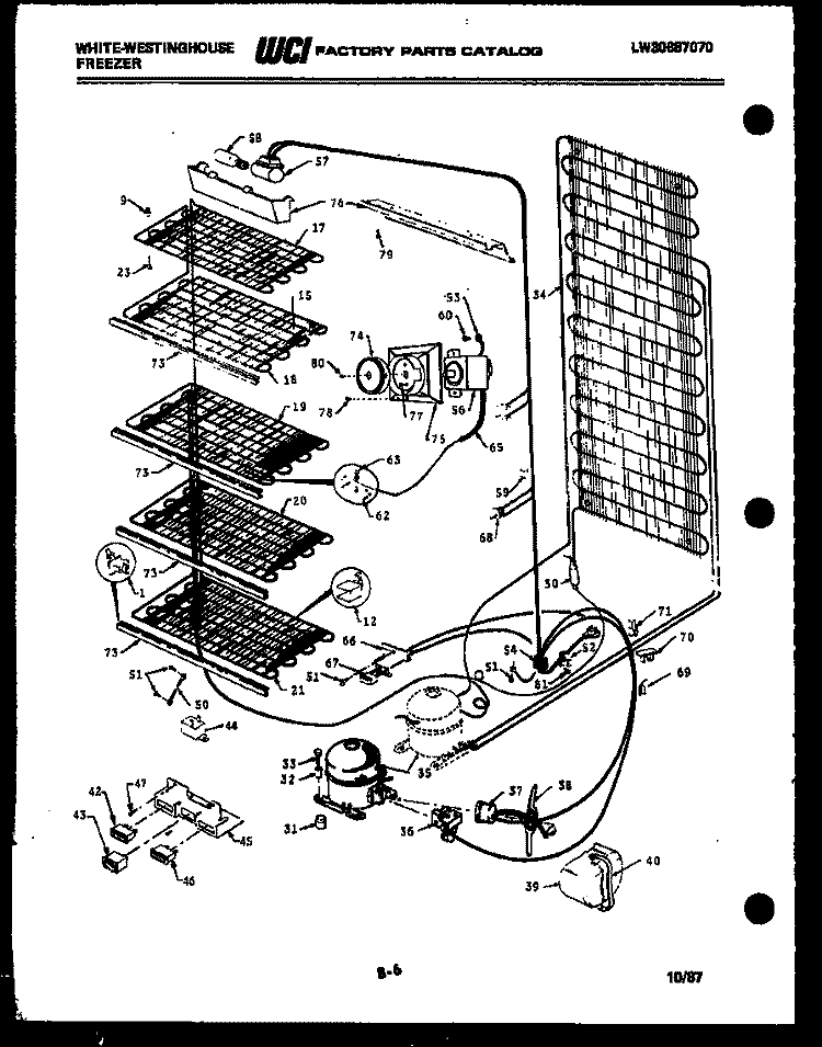 SYSTEM AND ELECTRICAL PARTS Diagram and Parts List for FU218JRD3  Frigidaire Freezer