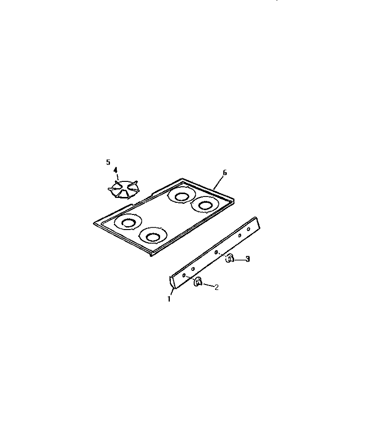 TOP, CONTROL PANEL Diagram and Parts List for GF420HXW3  Frigidaire Wall Oven
