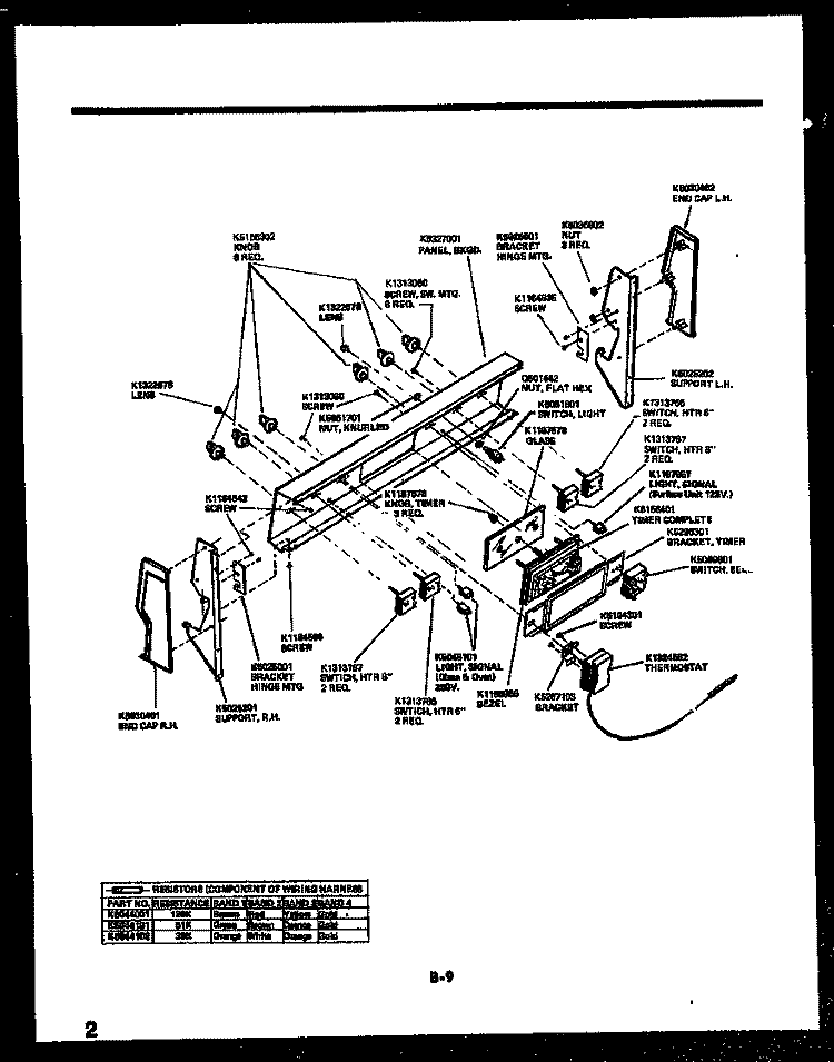 CABINET PARTS Diagram and Parts List for AS18EJ2K2  Frigidaire Air Conditioner