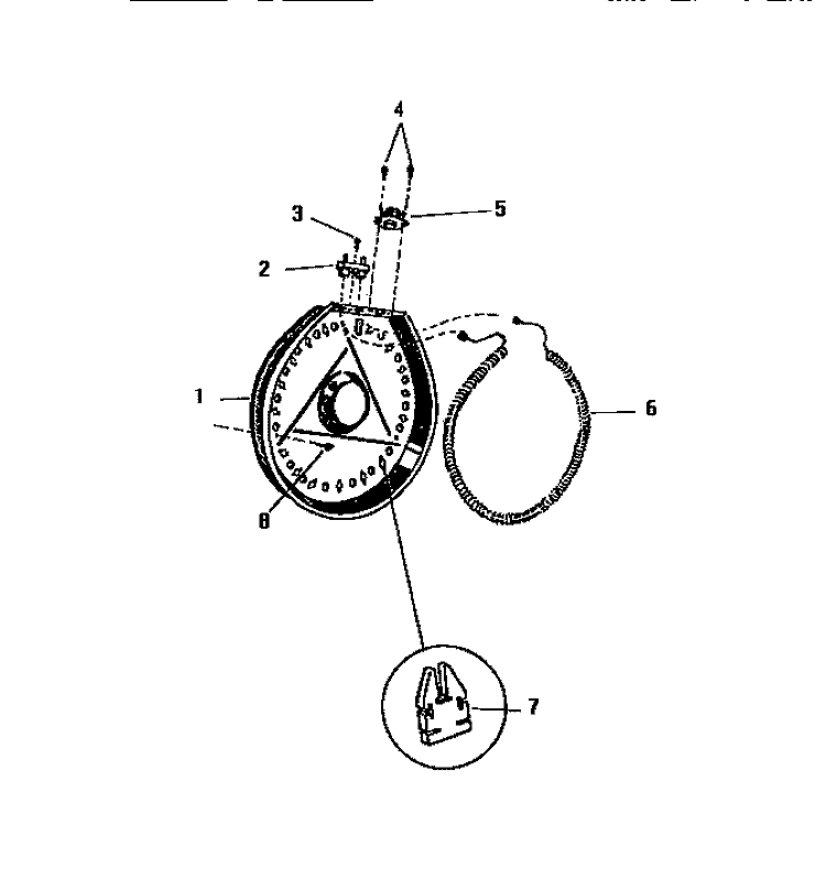 HEATER HOUSING Diagram and Parts List for DE651EDH5  Frigidaire Dryer