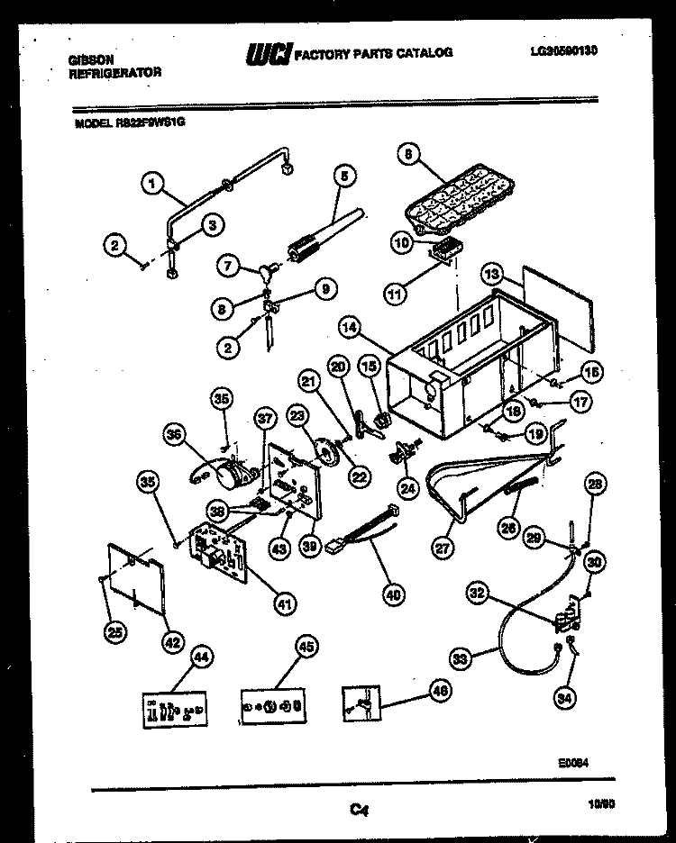 ICE MAKER AND INSTALLATION PARTS Diagram and Parts List for RS22F9WS1G  Gibson Refrigerator