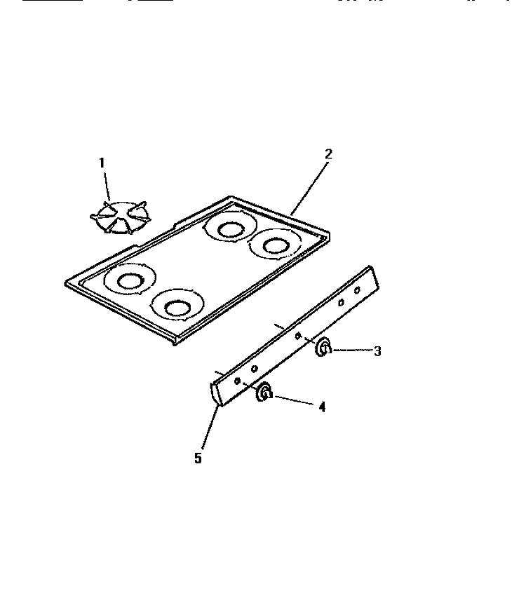 TOP, CONTROL PANEL Diagram and Parts List for GF470HXH1  Frigidaire Wall Oven
