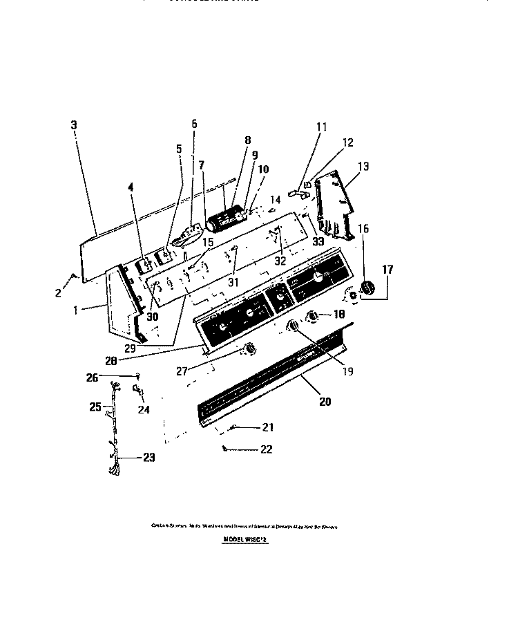CONSOLE Diagram and Parts List for WISCL2  Frigidaire Washer