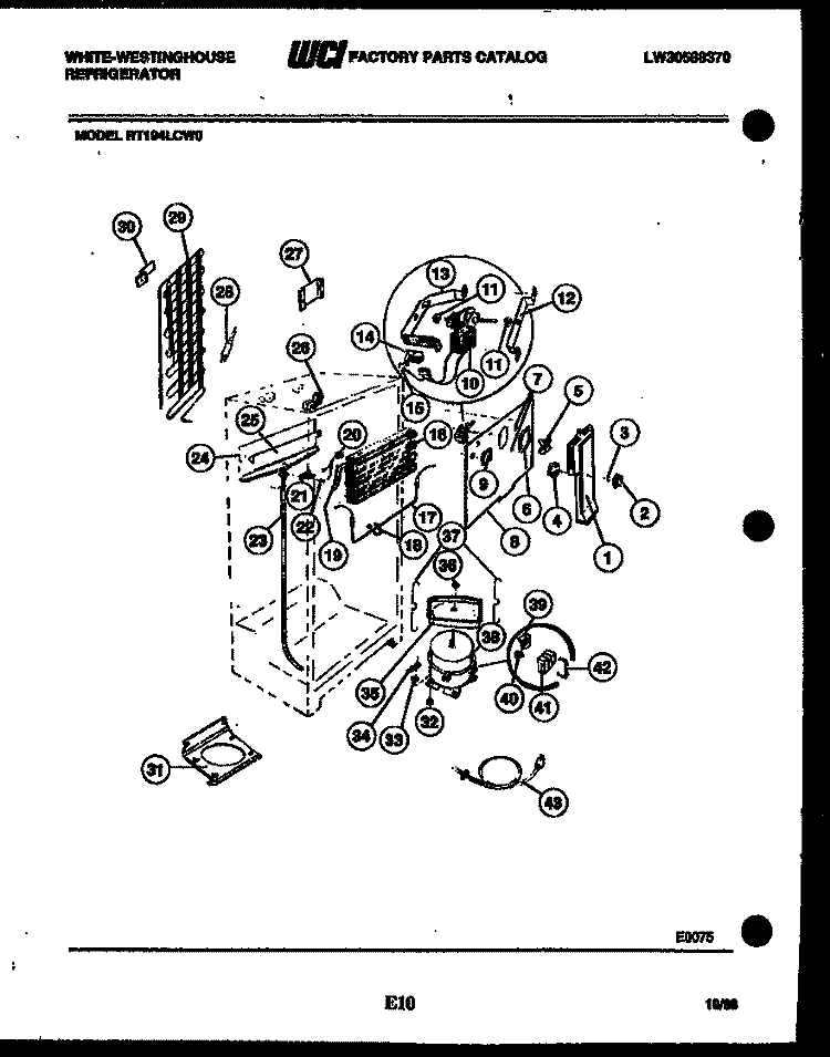 INSTALLATION PARTS Diagram and Parts List for AC041K7Z1  Frigidaire Air Conditioner