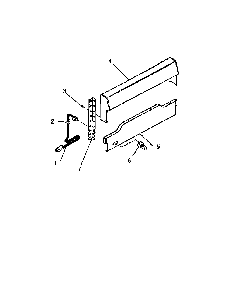 CONSOLE, PANELS Diagram and Parts List for G24CL0  Frigidaire Range