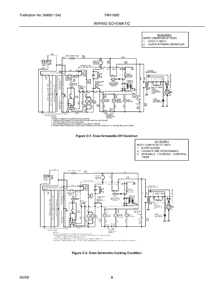 WIRING DIAGRAM Diagram and Parts List for FMV156DBC  Frigidaire Microwave