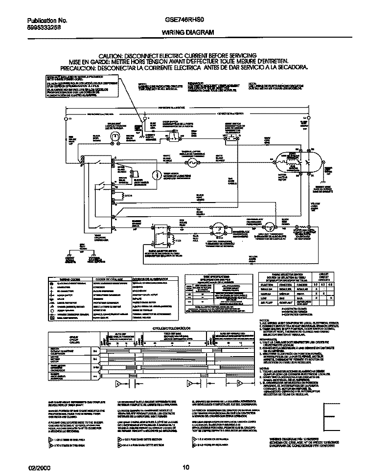 131900600E WIRING DIAGRAM Diagram and Parts List for GSE746RHS0  Gibson Dryer