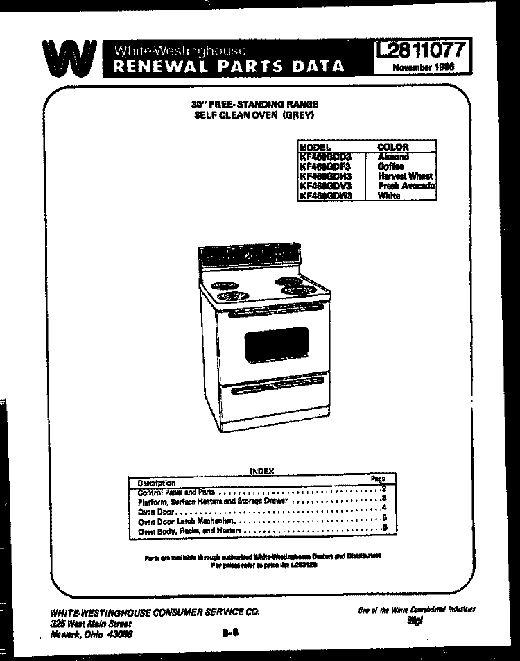 COVER Diagram and Parts List for AS18EJ2K2  Frigidaire Air Conditioner