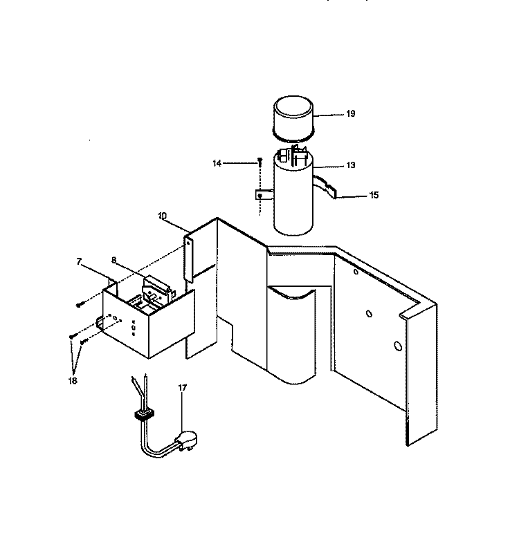 CONTROLS Diagram and Parts List for WAC051T7Z2  Frigidaire Air Conditioner