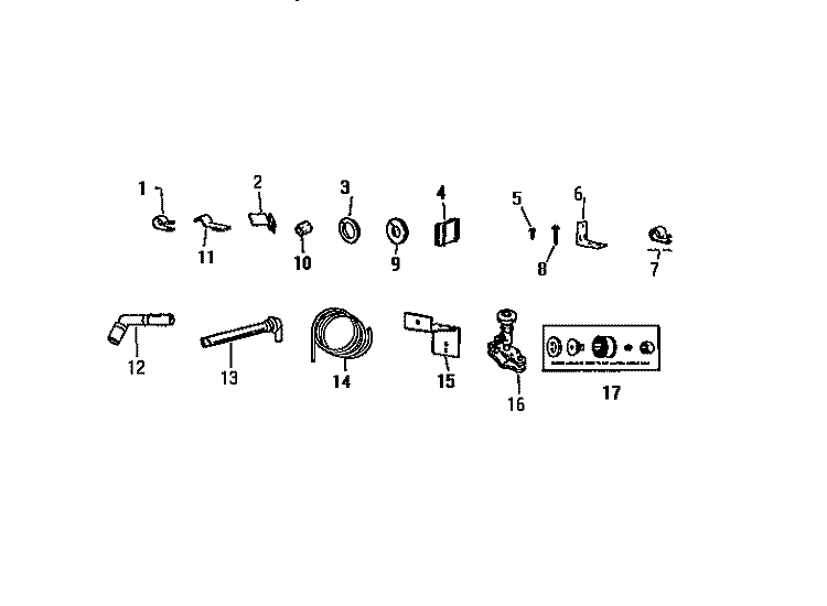 MISCELLANEOUS Diagram and Parts List for RT175GCF1  Frigidaire Refrigerator