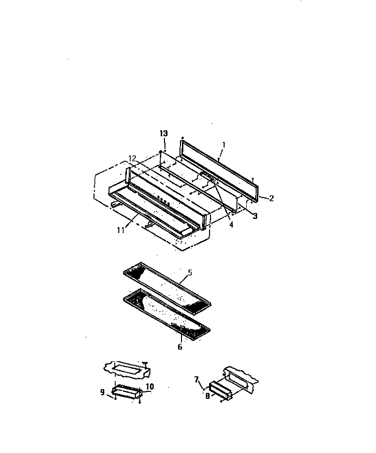 VENT HOOD, HV35FK & HD35FK Diagram and Parts List for GC932EXF3  Frigidaire Range